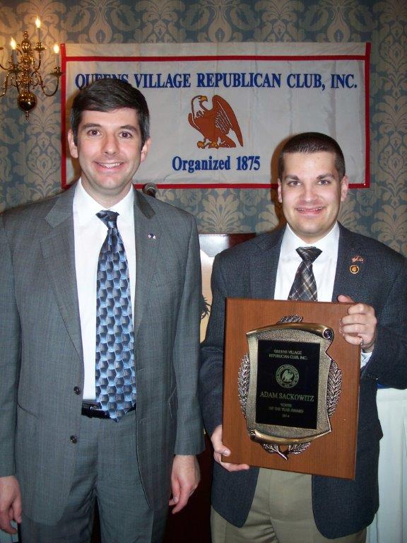 Adam Sackowitz with Republican congressional candidate Frank Scaturro