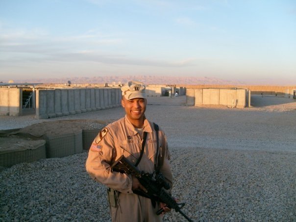 Captain James Van Thach at Combat Outpost Shocker, in Iraq a few miles from the border of Iran. December 2007 