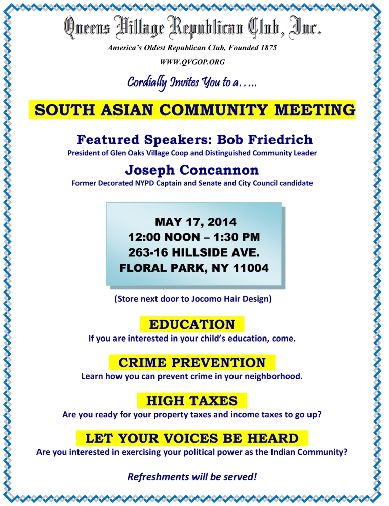 South Asian Generic May 17 meeting